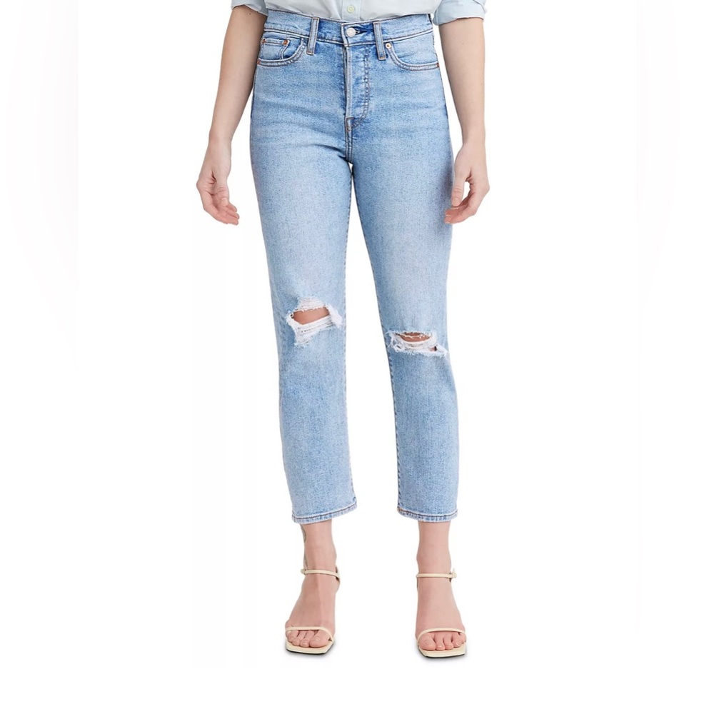 Women’s Levi’s High Rise Wedgie Straight Jeans Light Wash Size 10 XShort W30 L28